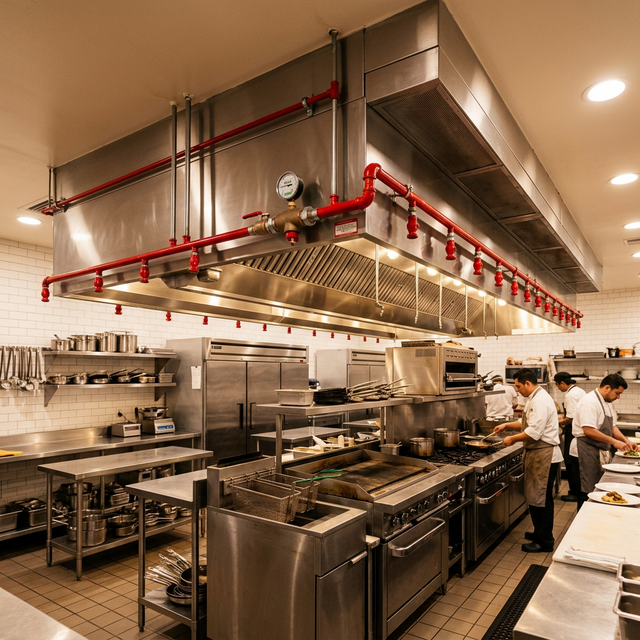 Kitchen fire suppression system